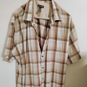 2 COLOR CHECKERED BUTTON UP